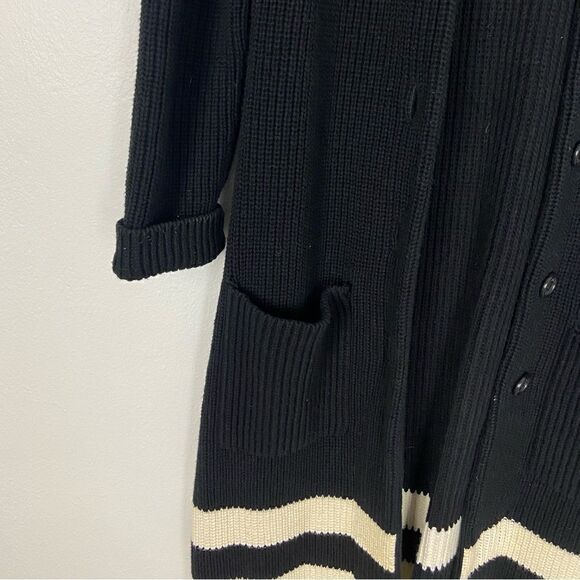 Lauren Ralph Lauren Duster Cardigan Long Line Coastal Grandma Old Money Small P - Picture 11 of 14